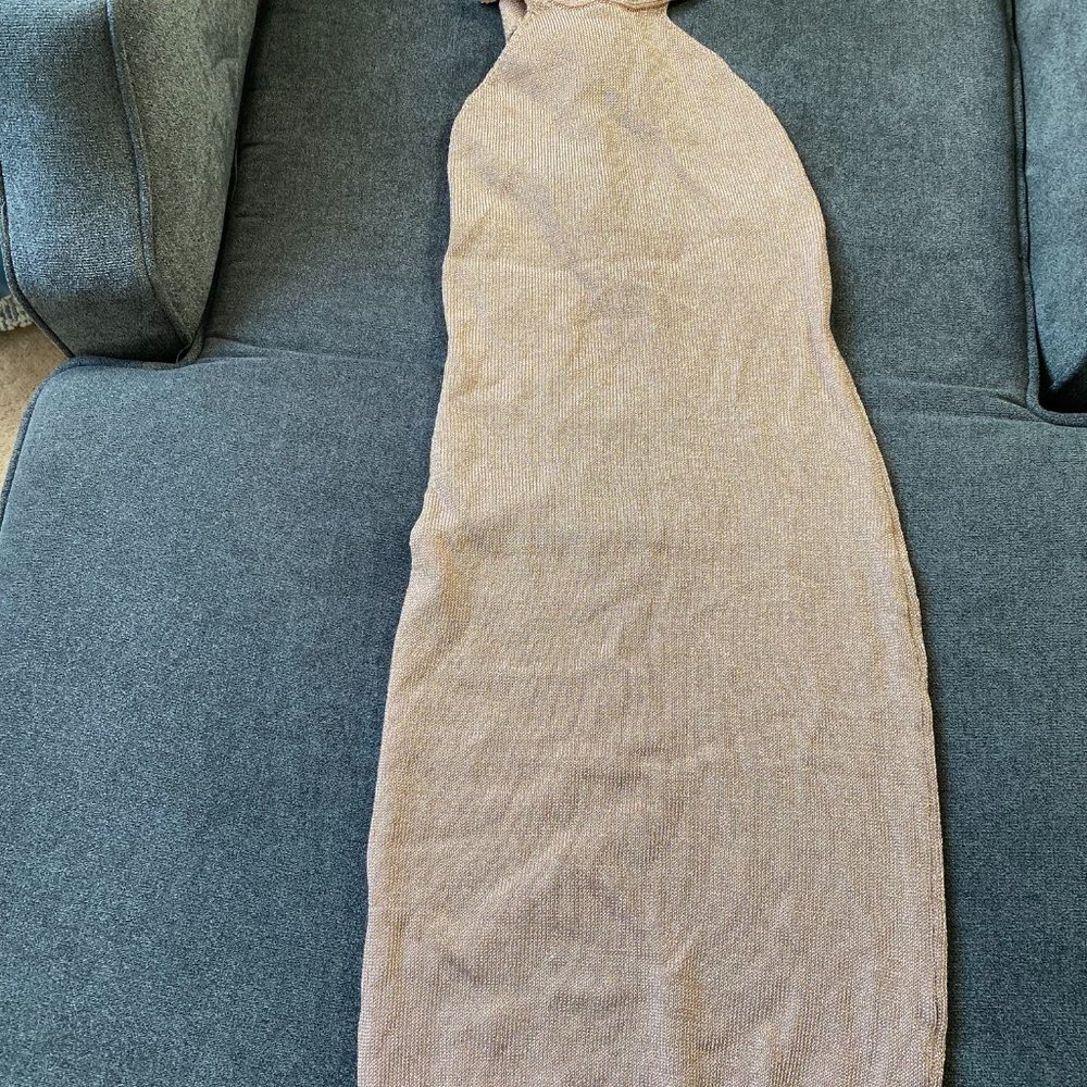 Brand New Rose Gold Metallic Dress, $40